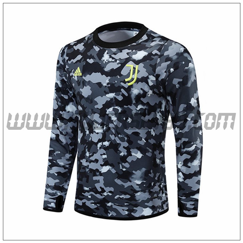 Sudadera Entrenamiento Juventus Gris/Negro 2021 2022