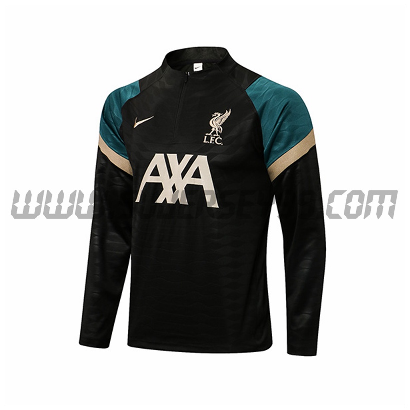 Sudadera Entrenamiento FC Liverpool Negro 2021 2022