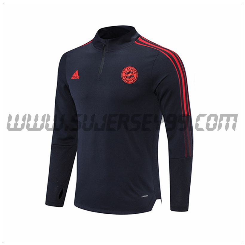 Sudadera Entrenamiento Bayern Munich Azul Marino 2021 2022