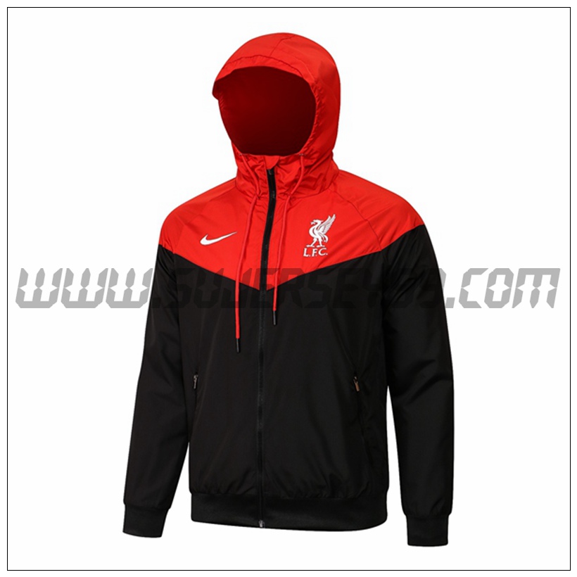 Rompevientos Liverpool Rojo/Negro 2021 2022