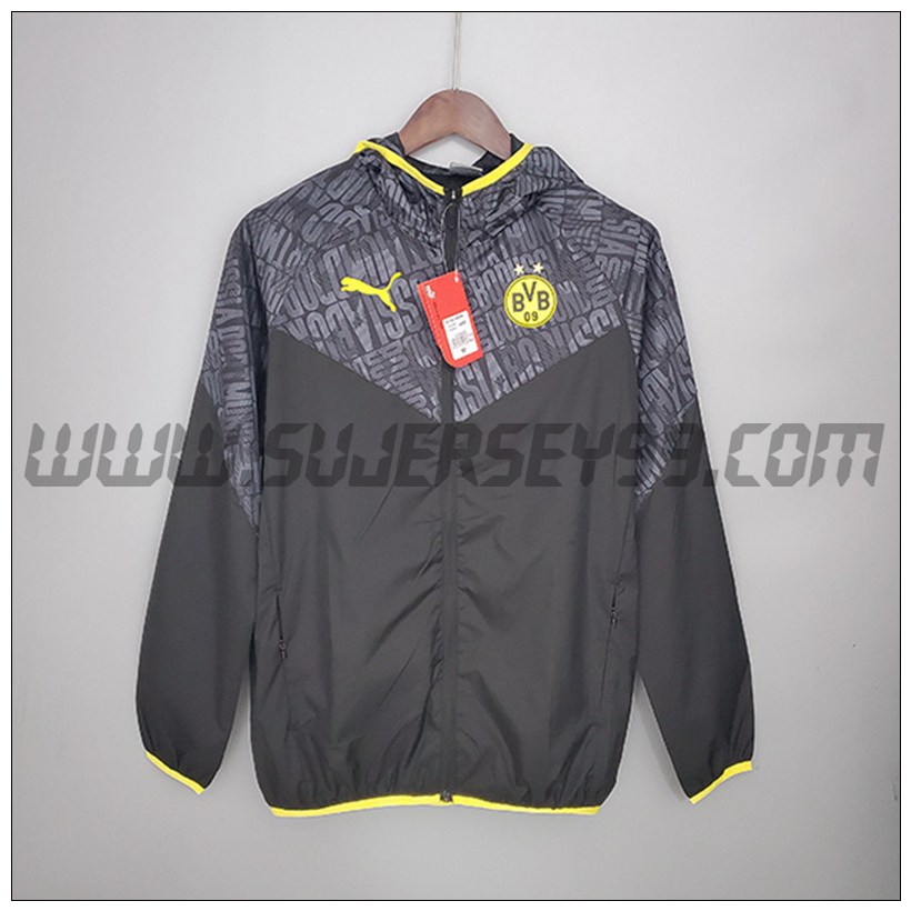 Rompevientos Dortmund BVB Negro/Gris 2021 2022