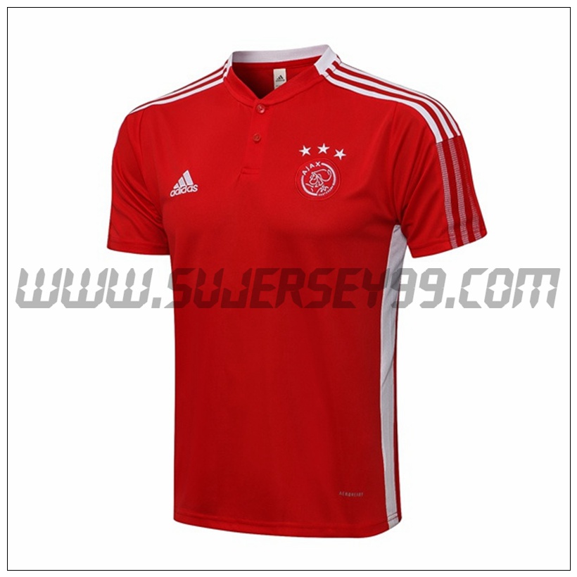 Polo Futbol AFC Ajax Rojo 2021 2022