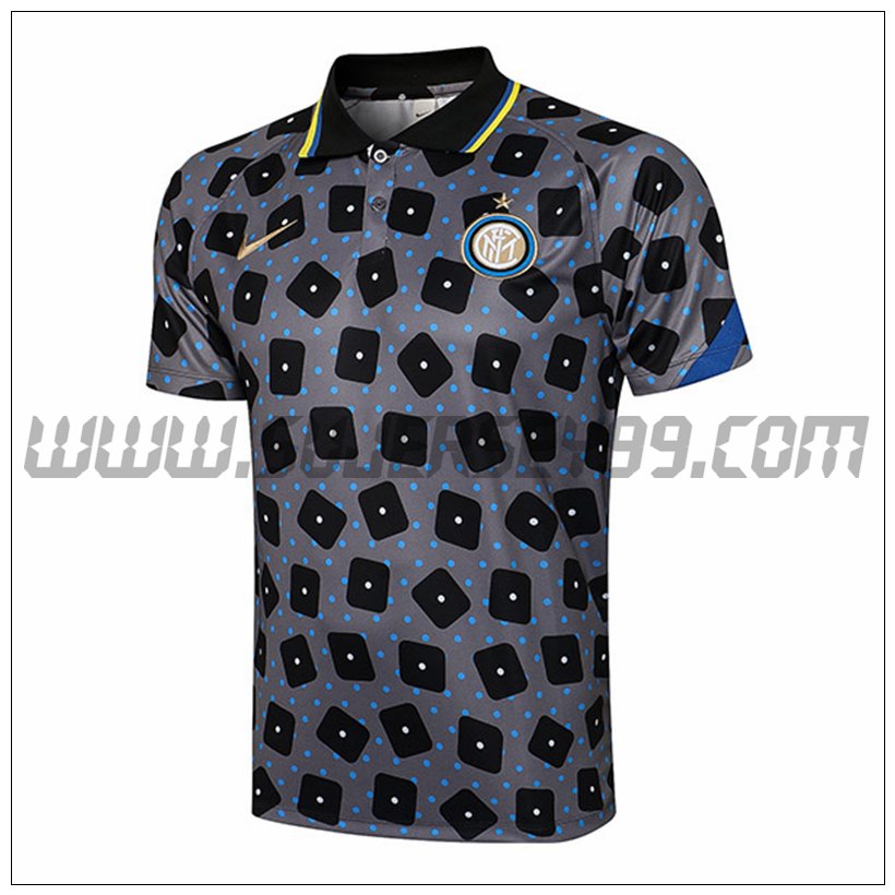 Polo Futbol Inter Milan Gris 2021 2022