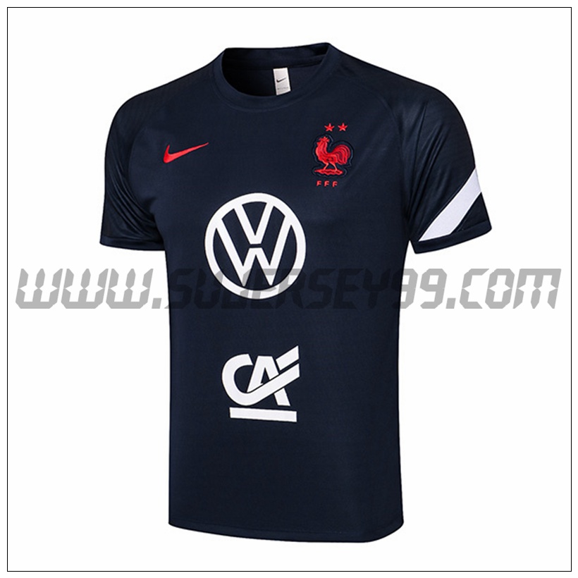 Polo Futbol Francia Negro 2021 2022