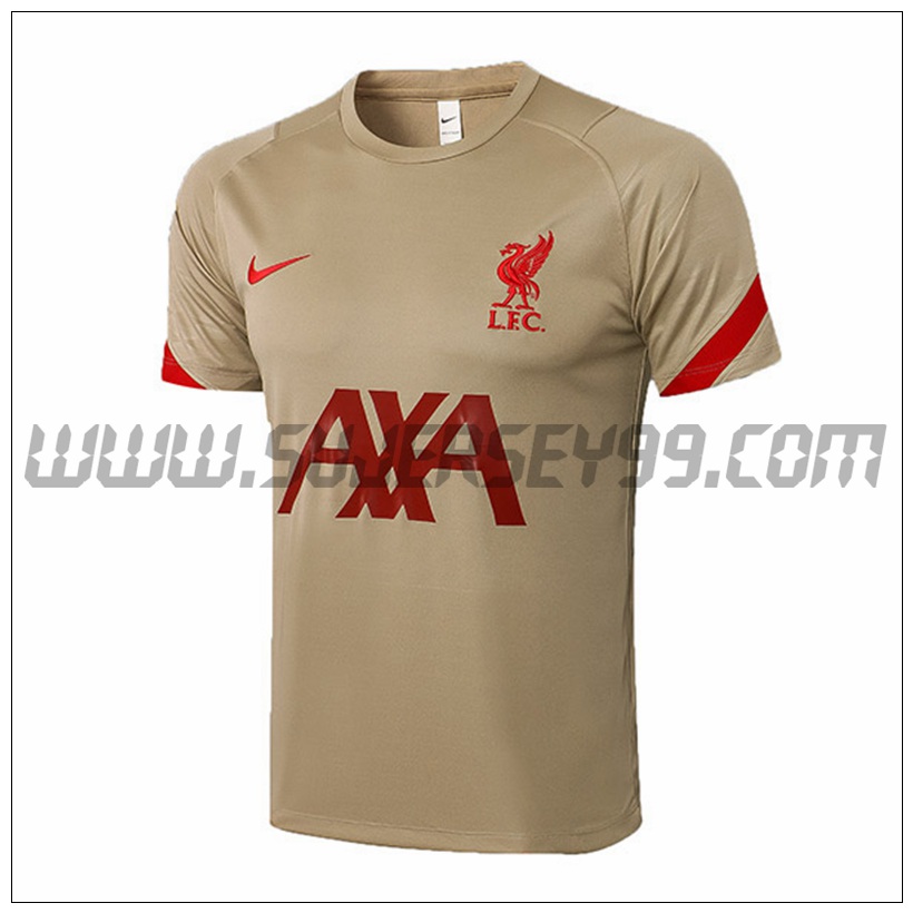 Camiseta Entrenamiento FC Liverpool Marrón 2021 2022