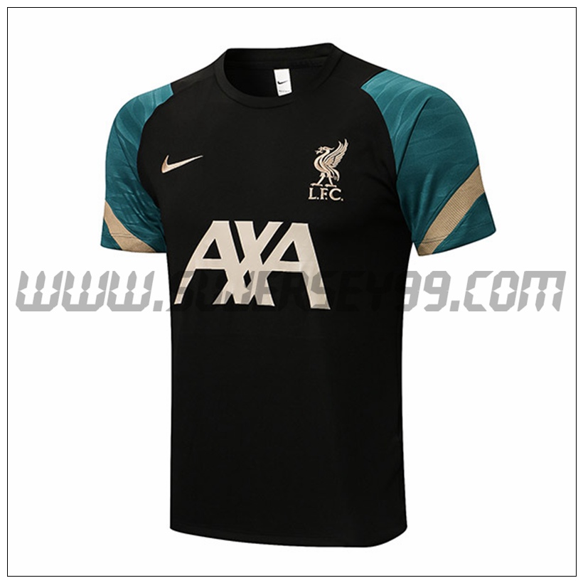 Camiseta Entrenamiento FC Liverpool Negro 2021 2022