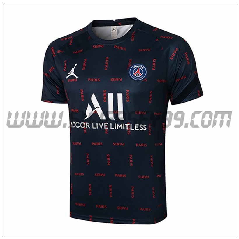 Camiseta Entrenamiento Jordan PSG Azul Marino 2021 2022