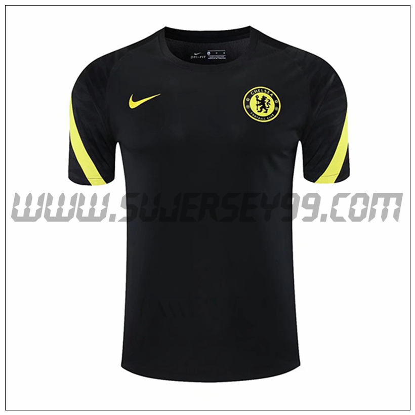 Camiseta Entrenamiento FC Chelsea Negro 2021 2022