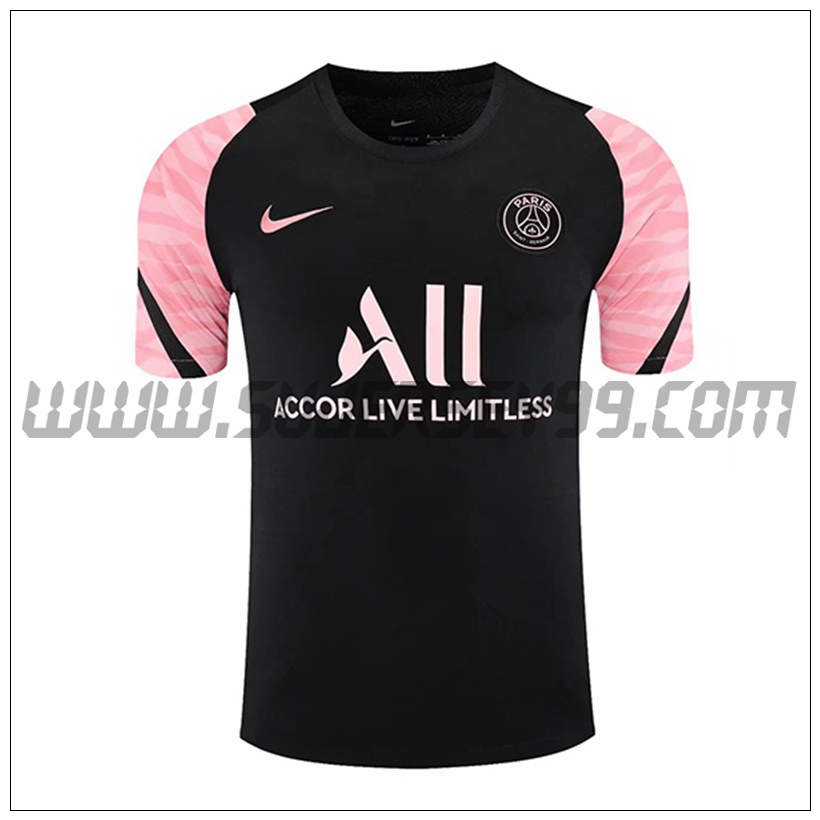 Camiseta Entrenamiento Jordan PSG Negro/Rosa 2021 2022