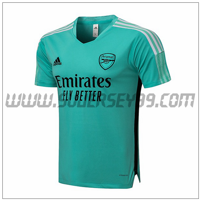 Camiseta Entrenamiento FC Arsenal Verde/Negro 2021 2022