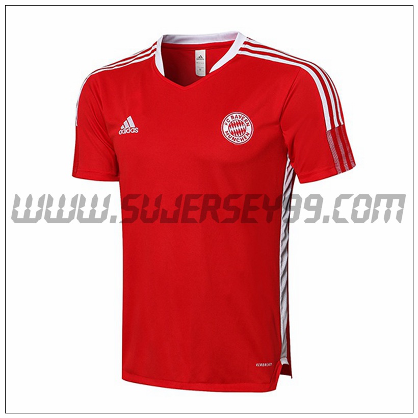 Camiseta Entrenamiento Bayern Munich Rojo 2021 2022