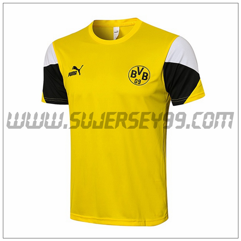 Camiseta Entrenamiento Dortmund BVB Amarillo/Negro 2021 2022