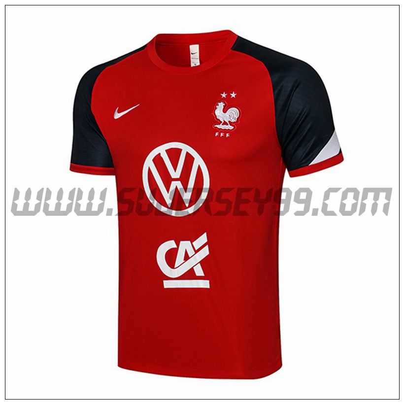 Camiseta Entrenamiento Francia Rougr 2021 2022