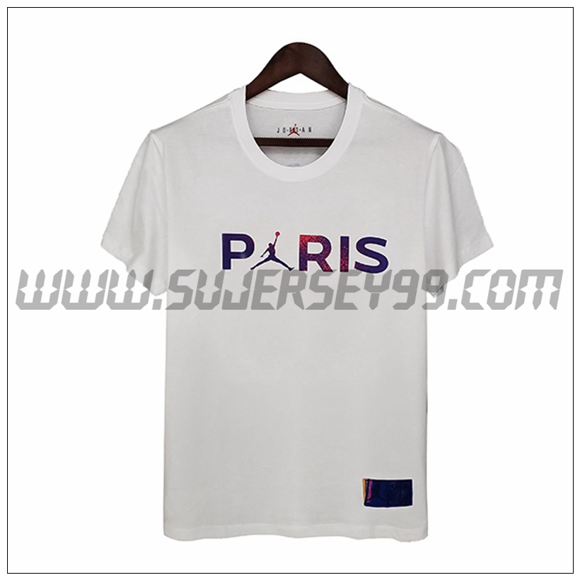 Camiseta Entrenamiento Jordan PSG Blanco 2021 2022