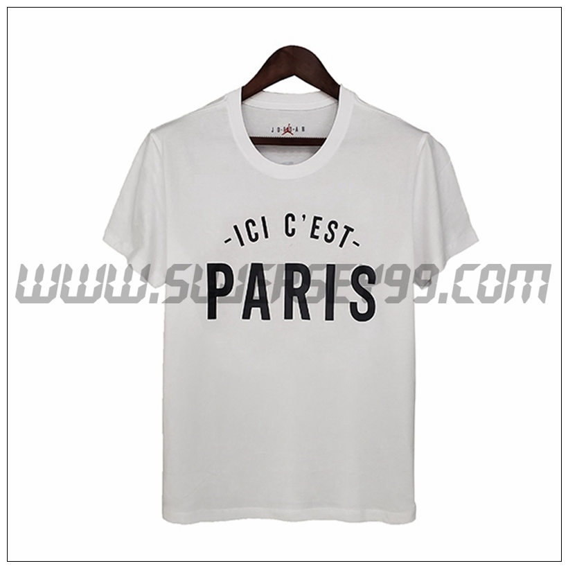 Camiseta Entrenamiento Jordan PSG Blanco 2021 2022 -2