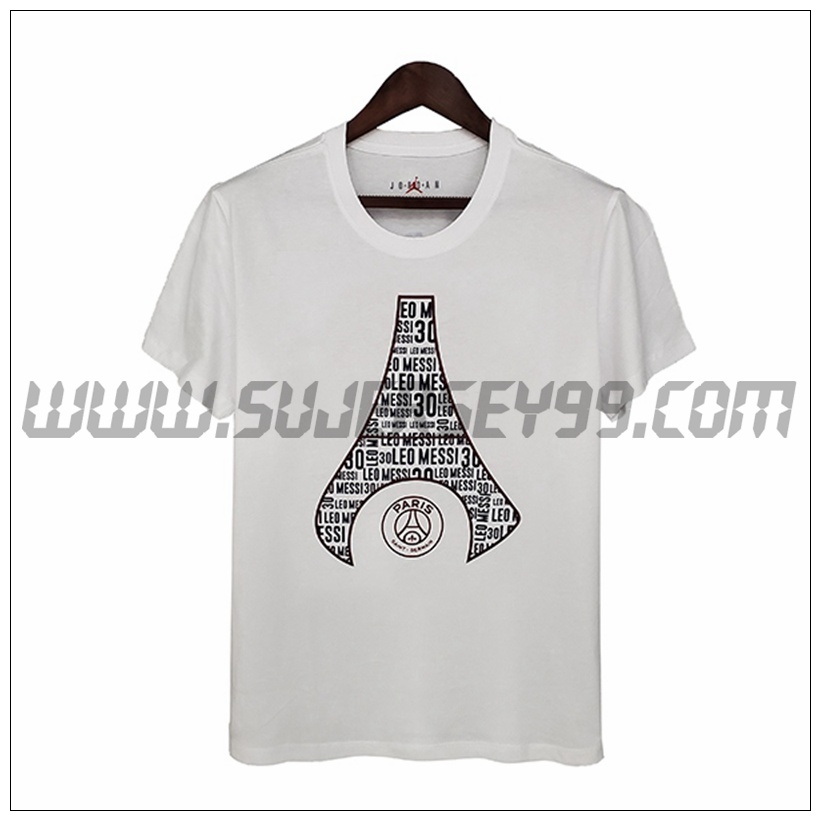 Camiseta Entrenamiento Jordan PSG Blanco/Negro 2021 2022