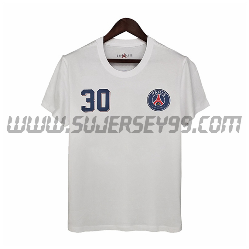 Camiseta Entrenamiento Jordan PSG Blanco 2021 2022 -3