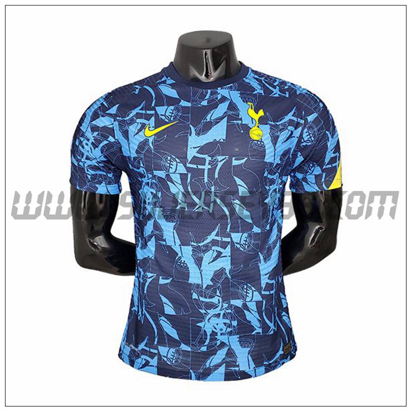 Camiseta Entrenamiento Tottenham Hotspur Player Version Negro/Azul 2021 2022