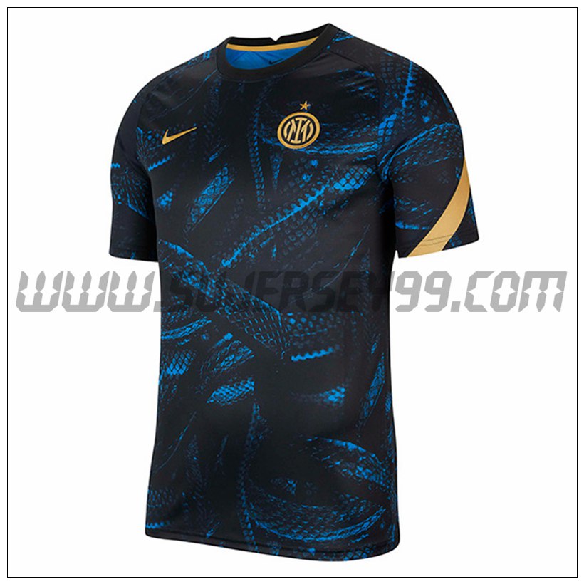 Camiseta Entrenamiento Real Madrid Negro/Azul 2021 2022