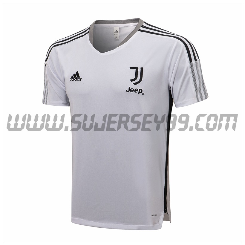 Camiseta Entrenamiento Juventus Blanco/Negro 2021 2022