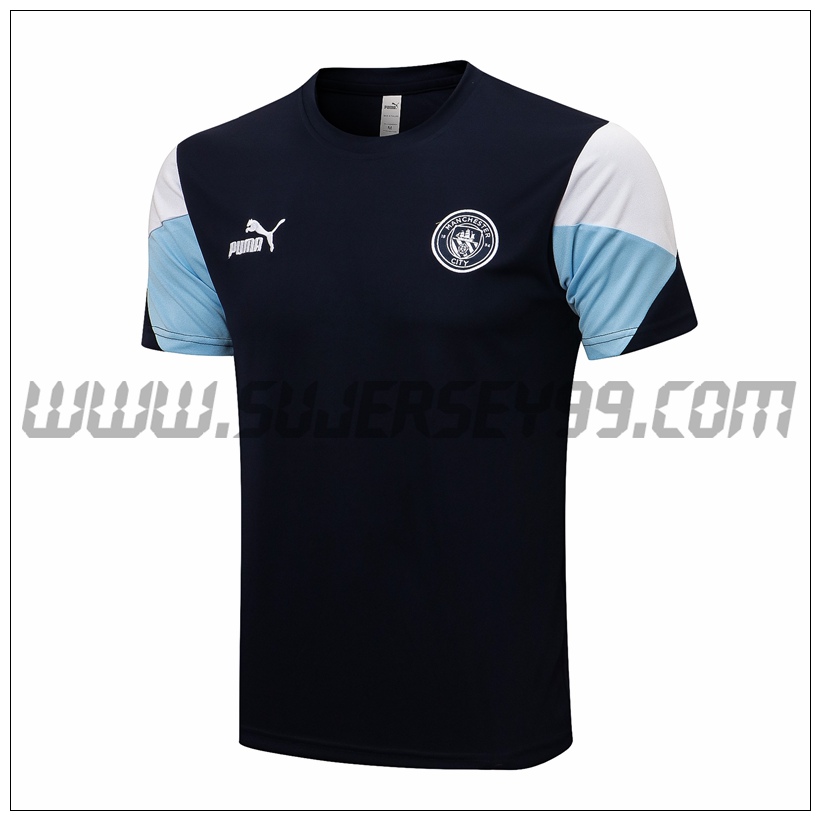 Camiseta Entrenamiento Manchester City Negro/Azul/Blanco 2021 2022