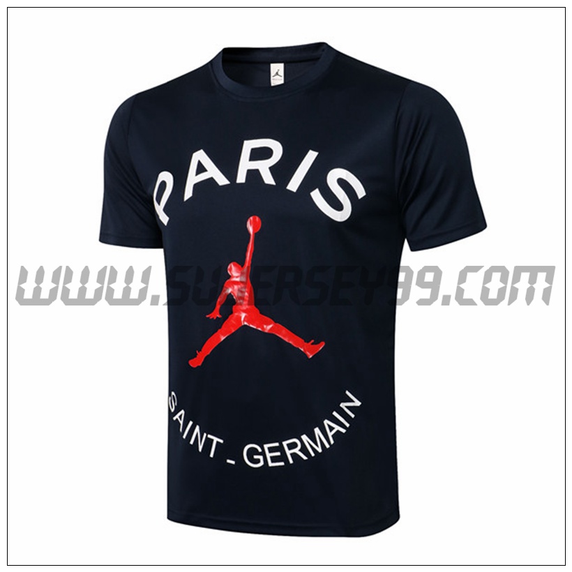 Camiseta Entrenamiento PSG Jordan Negro/Blanco 2021 2022