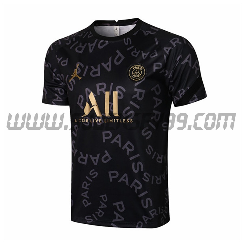 Camiseta Entrenamiento PSG Jordan Negro 2021 2022