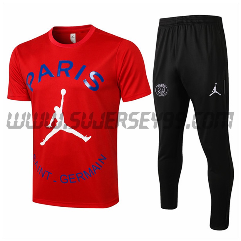 Camiseta Entrenamiento PSG Jordan + Pantalones Rojo 2021 2022