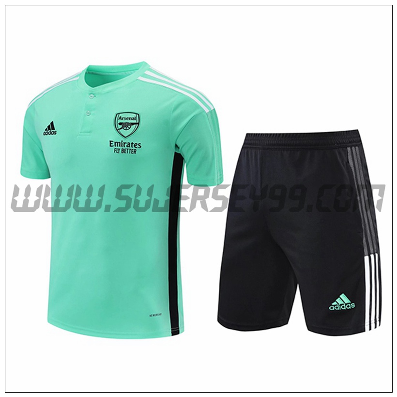 Camiseta Entrenamiento FC Arsenal + Pantalones Cortos Verde 2021 2022