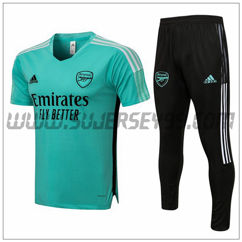 Camiseta Entrenamiento FC Arsenal + Pantalones Verde 2021 2022