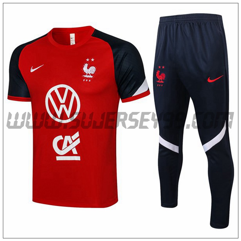 Camiseta Entrenamiento Francia + Pantalones Rougr 2021 2022