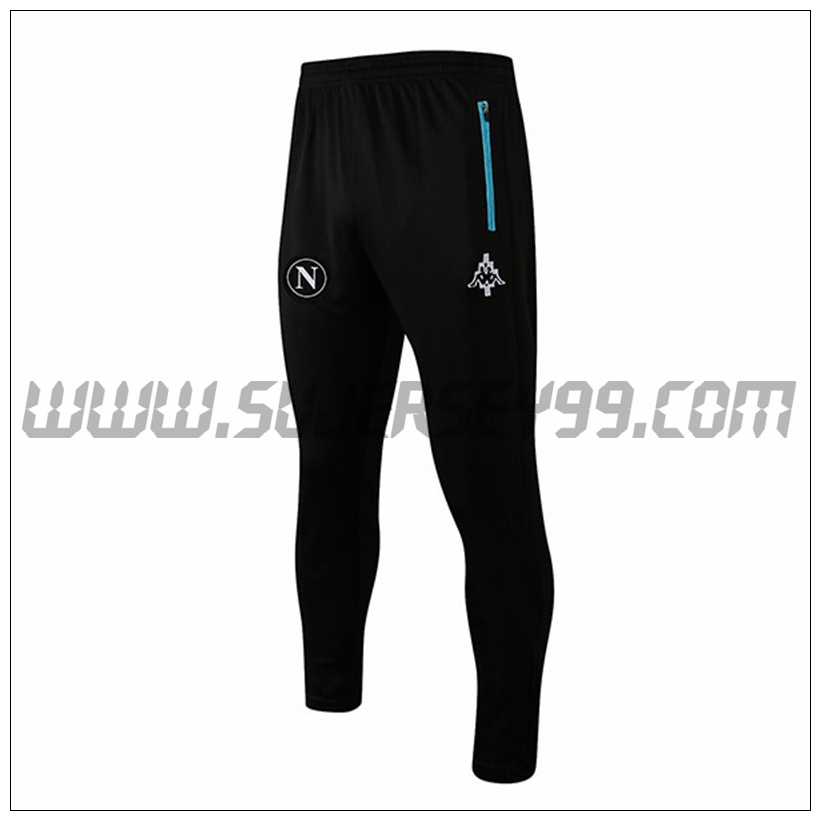 Pantalones Entrenamiento SSC Napoles Negro 2021 2022