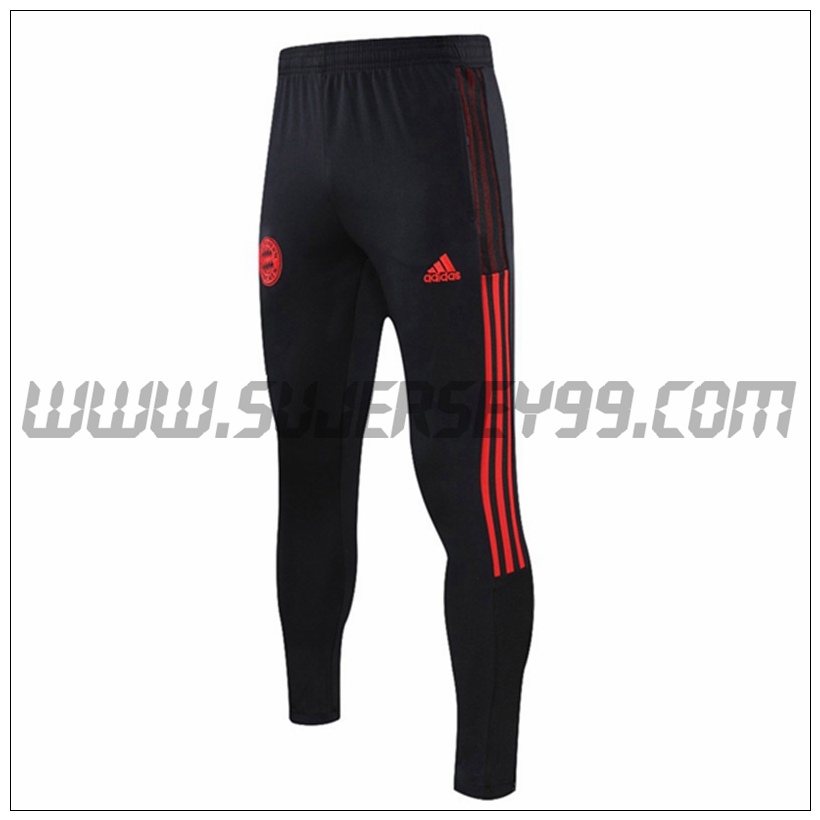 Pantalones Entrenamiento Bayern Munich Negro 2021 2022 -3