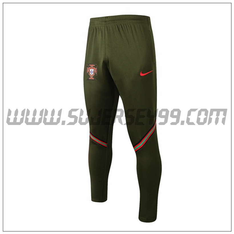 Pantalones Entrenamiento Portugal Verde 2021 2022