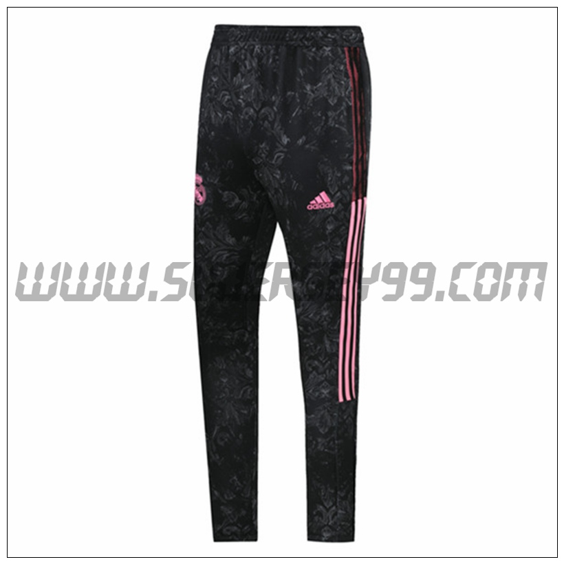 Pantalones Entrenamiento Real Madrid Negro/Grise 2021 2022