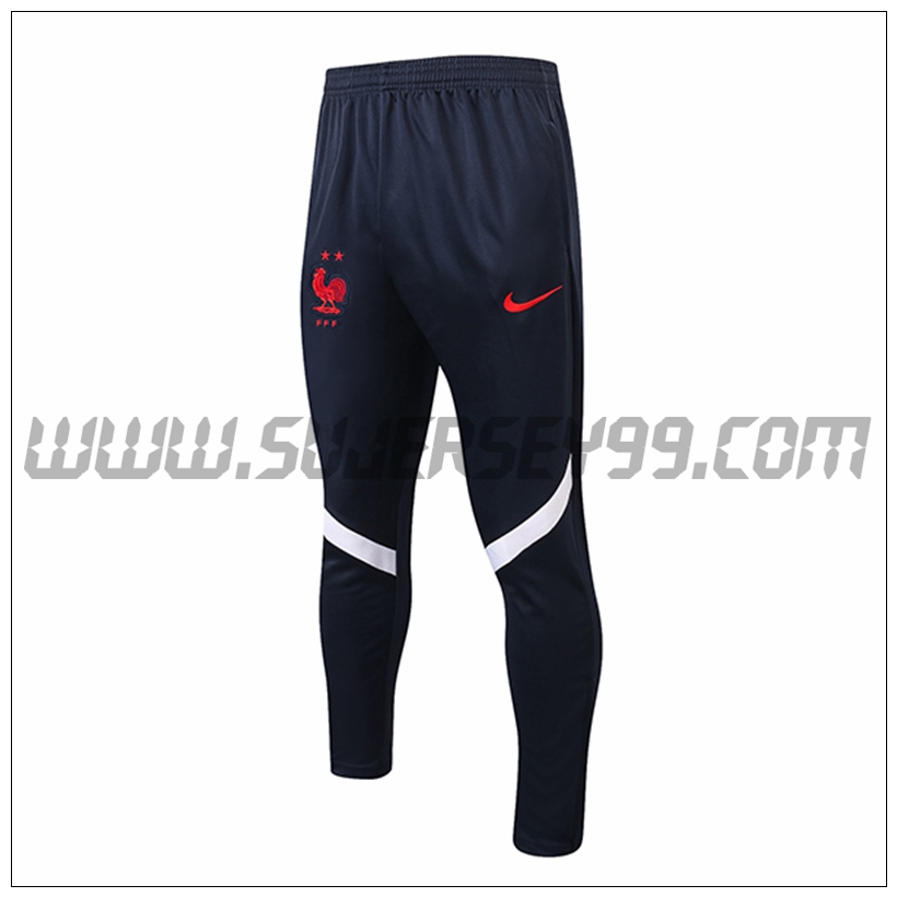 Pantalones Entrenamiento Francia Negro/Rojo 2021 2022