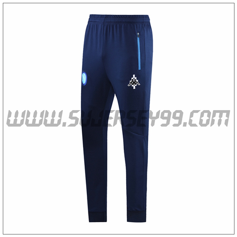 Pantalones Entrenamiento SSC Napoles Negro/Azul 2021 2022