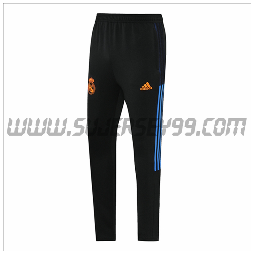 Pantalones Entrenamiento Real Madrid Negro/Azul 2021 2022