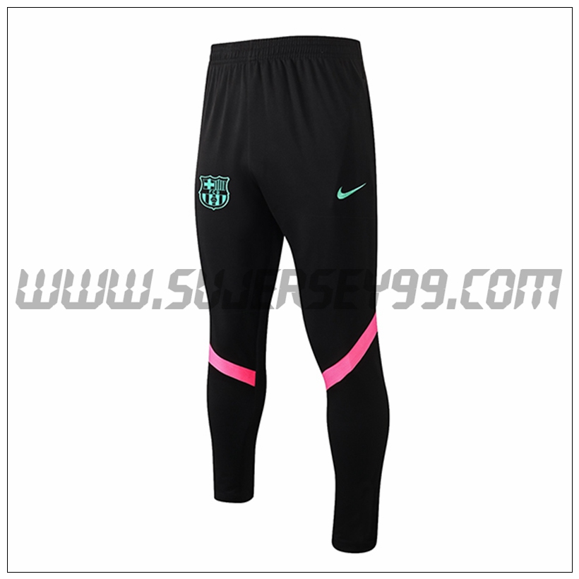 Pantalones Entrenamiento FC Barcelona Negro/Rosa 2021 2022