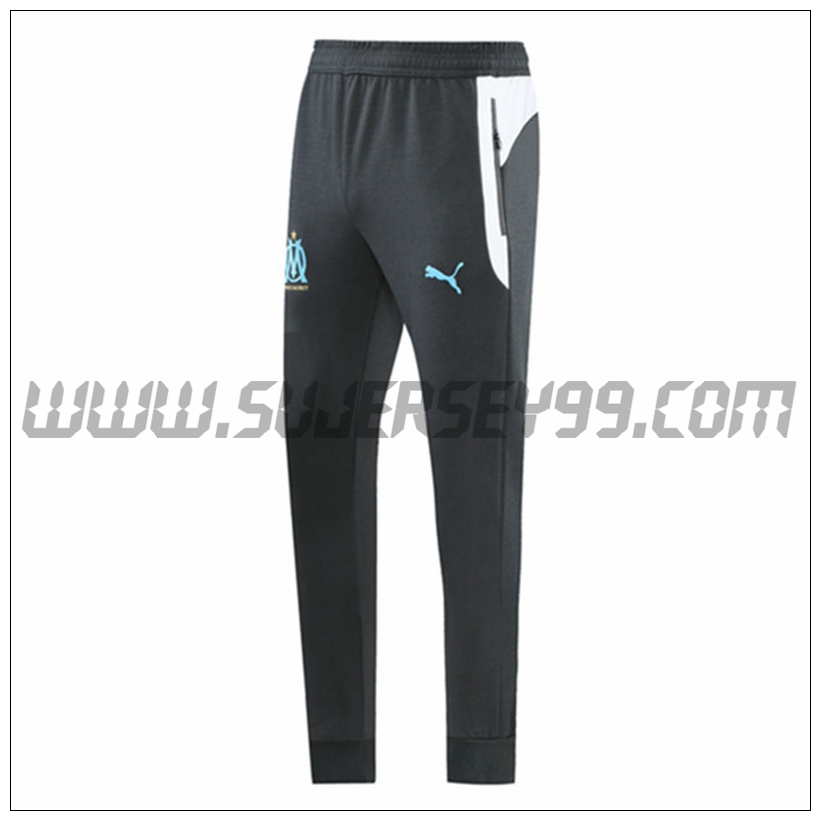 Pantalones Entrenamiento Marsella OM Gris 2021 2022