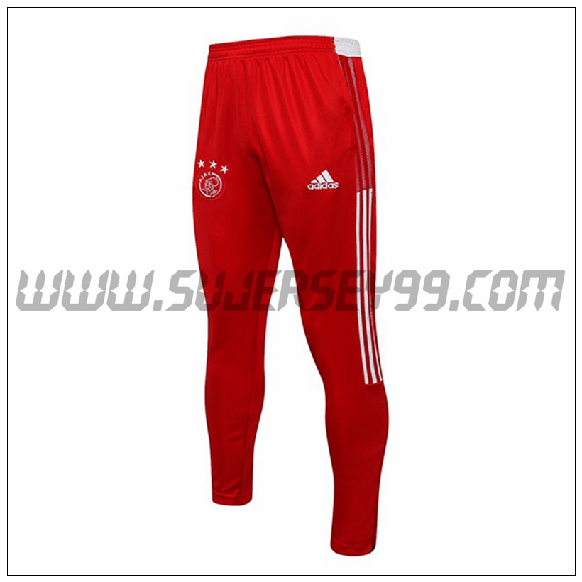 Pantalones Entrenamiento AFC Ajax Rojo 2021 2022