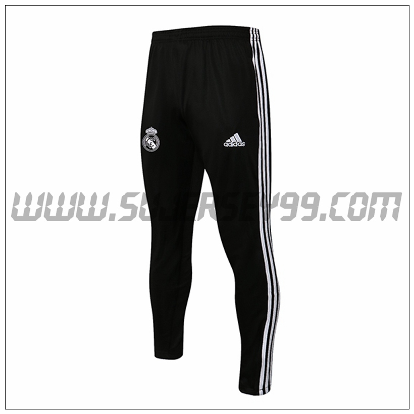 Pantalones Entrenamiento Real Madrid Blanco/Negro 2021 2022