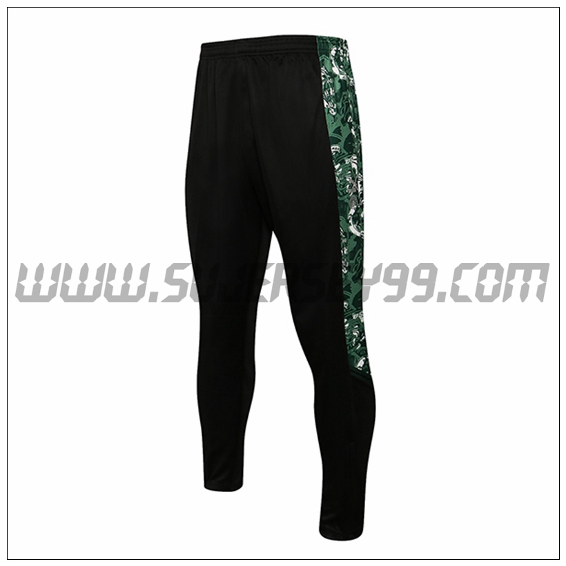 Pantalones Entrenamiento Manchester City Verde/Negro 2021 2022