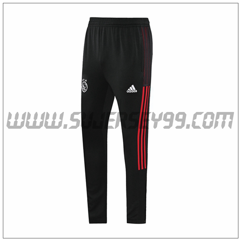 Pantalones Entrenamiento AFC Ajax Negro/Rojo 2021 2022