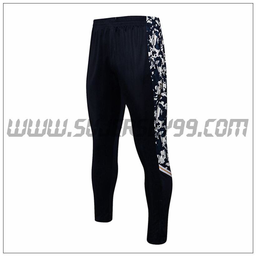 Pantalones Entrenamiento Italia Negro/Gris 2021 2022