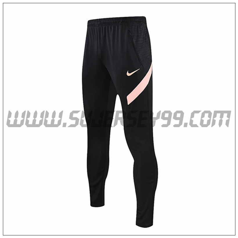 Pantalones Entrenamiento Jordan PSG Negro/Rosa 2021 2022 -01