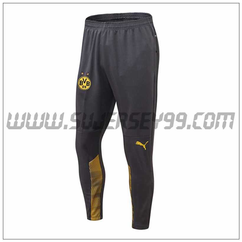 Pantalones Entrenamiento Dortmund BVB Negro/Amarillo 2021 2022