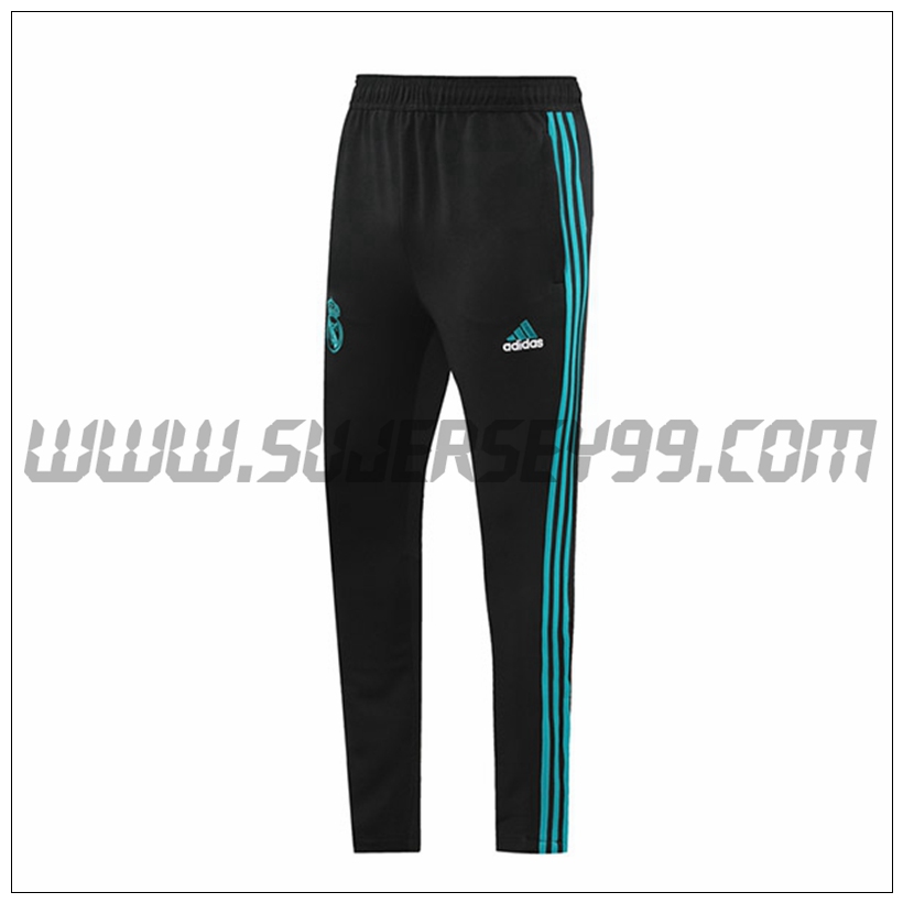 Pantalones Entrenamiento Real Madrid Negro/Verde 2021 2022