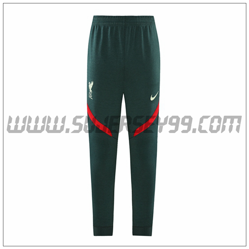 Pantalones Entrenamiento FC Liverpool Verde/Rojo 2021 2022