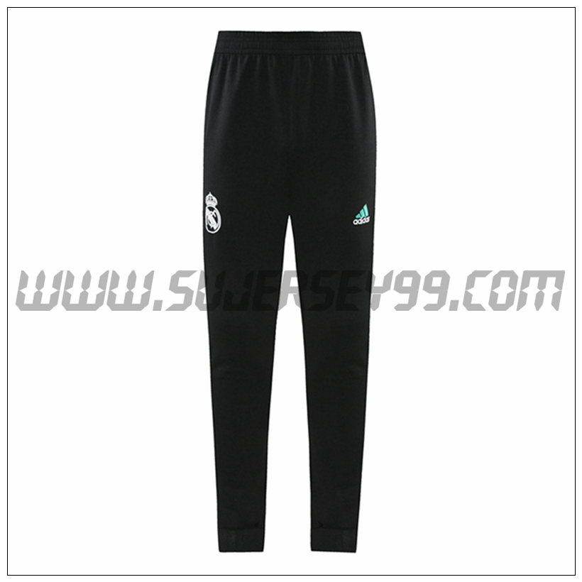 Pantalones Entrenamiento Real Madrid Negro/Verde 2021 2022